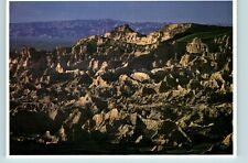 Postcard Badlands National Park South Dakota road expanse erosion of soil  picture