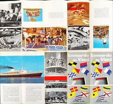 S.S. LEONARDO DA VINCI Italian Line Cruise Ship Travel Brochure c.1960 picture