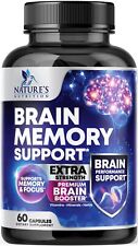 Brain Booster Nootropic Supplement 1000mg Support Focus Energy Memory & Clarity picture