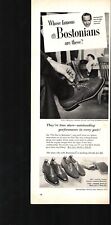 1954 Bostonians Shoes Maurice Evans Mens Fashion Oxfords Loafer Vintage Print Ad picture