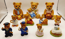 Collectible Ceramic Teddy Bears by Homco set of 11 picture