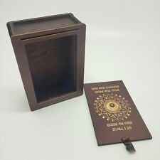 BIRCHWOOD TAROT SLIDE VAULT WITH TOP CARD HOLDER BEST HAND MADE HIGH QUALITY  picture
