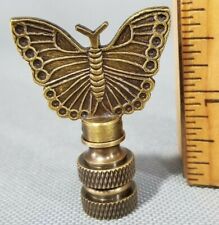 Beautiful Antique Finish Solid Ornate Brass Butterfly Lamp Finial 2'' High  TXP2 picture
