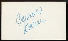 Carroll Baker signed autograph auto 3x5 Cut American Actress in Baby Doll picture