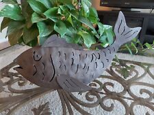 Unique Fish Metal Luminary Tea Light Candle Holder Large picture