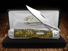 Case xx Cheetah Knife Scrolled Hummingbird Antique Bone 1/200 Pocket Knives picture