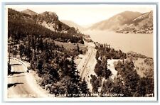 Mitchell Point Oregon OR Postcard RPPC Photo Gorge Of The Columbia River c1940's picture