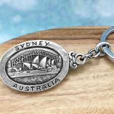Sydney Opera House Australia Souvenir Pewter Keychain Australiana Gift picture