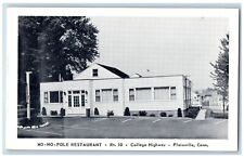 Plainville Connecticut CT Postcard Mo-No-Pole Restaurant Exterior Scene Vintage picture