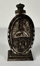 Vintage EMBOSSED HOLY WATER BOTTLE - Embossed CROSS - Christianity - Notre Dame picture