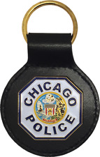 CHICAGO POLICE PATCH KEY FOB: Police Officer Shoulder Patch picture
