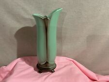 Vintage Green Ceramic Vase #110 picture