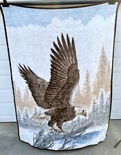 Genuine Bald Eagle Blanket Large Reversible 55