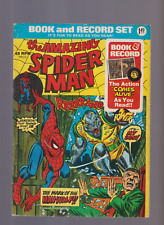SPIDER-MAN REPRINT #124 MARK OF THE MAN-WOLF BOOK AND RECORD PR10 1974 picture