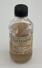 VTG HALF FULL Listerine Antiseptic Glass Bottle 3 Fl OZ Lambert Pharmacology Co picture
