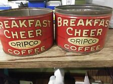 😻CHARITY😸 one vintage rare Breakfast Cheer coffee tin 1lb picture