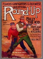 Western Round-Up Jul 1934 Rudolph Belarski Cover with Billy the Kid, First Issue picture