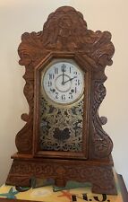 Antique Seth Thomas 8 Day Mantle Shelf Gingerbread ￼Clock picture