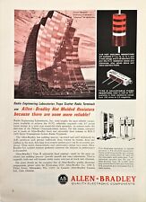1965 Allen Bradley Electronic Components Molded Resistors Original VTG Print Ad picture