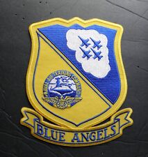 BLUE ANGELS NAVAL AIR TRAINING COMMAND NAVY USN EMBROIDERED PATCH 4.75 x 5.5 picture