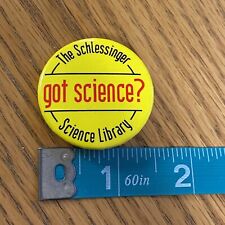The Schlessinger Science Library Got Science Yellow Pin picture