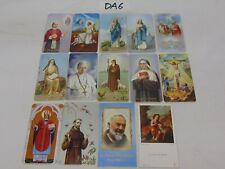 VINTAGE PRAYER HOLY CARDS LOT OF 14 FRATELLI BONELLA ITALY 400 SERIES MIXED OLD picture