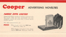VTG 1954 COOPER TIRE NOVELTY ITEMS CATALOG PAGES ZIPPO LIGHTER/PENCILS/MATCHES+ picture