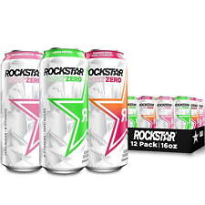 Rockstar Pure Zero Sugar 3 Flavor Variety Pack Energy Drink, 16 oz, 12 Pack Cans picture