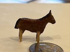 PUTZ GERMANY miniature Brown Horse in GUC.  Tiny Unique antique from Germany. picture