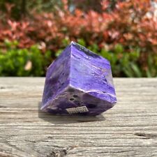 1.1LB 2.1'' Rare Natural Charoite Cube Quartz Crystal Reiki Healing Decor picture