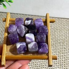 12pc 72g Dream Amethyst Points Lots Natural Dark Purple Crystals Uruguay b2 picture