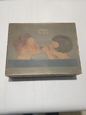 Vintage Old HERSHEY CHOCOLATE KISSES BOX USA Box A Kiss For You 1920s Rare picture