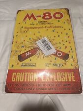 M-80 Firecracker Brand 4th July Fireworks Retro USA Wall Décor Metal Tin Sign picture