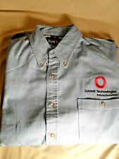 Lucent Technologies Men's Medium Denim Long Sleeve Shirt - New Salesman Sample picture