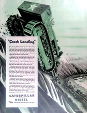 Caterpillar Diesel Crash Landing 1944 Print Ad Buy War Bonds 11