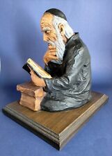 Vintage 1969 David Kaplan Rabbi Reading Chalkware Sculpture Figurine 132/500 picture