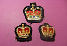 3 Canada Military Uniform Rank Crowns in Excellent Condition picture