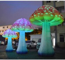 Full Printing Colored Giant Inflatable Mushroom Decors with Air Blower a# picture