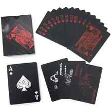 Black Red Playing Card Poker Game Deck red White Poker Suit Plastic Magic picture