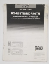 JVC Instructions RX-R75TN / RX-R76TN - Instructions ONLY picture