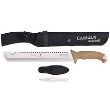 Camillus Carnivore X 18-Inch Machete with Sheath and Multitool Knife, Titaniu... picture