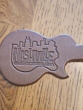 Vintage Leather Guitar Key Chain Nashville Guitar Store picture