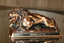 Vintage International Lions Club Commemorative Figurine Chairman 1979-80 Copper picture