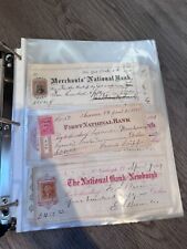 Vintage Bank Check Lot of 3 1800s picture