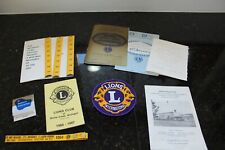 Vintage Lions Club International Memorabilia Collection Advertising Patch + More picture