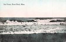 c1910 Brant Rock And Surf Waves Breakers Scene MA  P501 picture