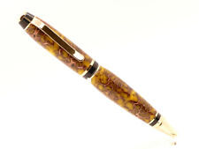 Beautiful Hand turned Handmade Cigar Style Pen Resin with embedded Gum Tree Pods picture