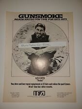 Gunsmoke Ken Curtis Shari Lewis Michael Landon Vintage 1973 8x11 Magazine Ad picture