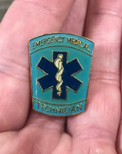 EMT Star of Life Caduceus Emergency Medical Technician Lapel Hat Jacket Vest Pin picture