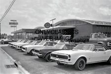 1967 PHELPS CHEVROLET AUTO DEALERSHIP 8X12 PHOTO ROW CAMARO 396 RS SS NEW CARS picture